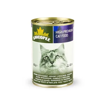 

Chicopee cat chunks rabbit D/cats with rabbit in соусе-400G x 24 PCs