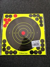 Lote de 10 Uds. De adhesivos de 8 pulgadas de reactividad con flores de salpicaduras de Color, adhesivos de destino ligeros, objetivo de reactividad duradero