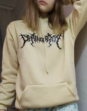 Sudadera con capucha de talla grande para mujer, ropa de calle de estilo coreano harajuku, tops con estampado de manga larga, jerséis de verano