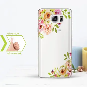 

Personalized Custom Samsung Galaxy Note 5 Slim Clear Silicone Phone Cover (Flower Temalı-2)