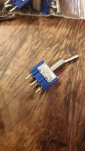 Miniature Toggle-Switch SPDT DPDT ON-OFF-ON Double-Throw MTS-102 Single-Pole 1/4inch