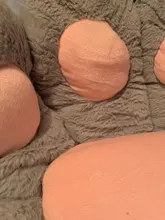 Almohada de felpa con forma de pata para niños, cojín de asiento de Animal, pequeño sofá de felpa, decoración de silla para el hogar, regalo de invierno, 1 unidad