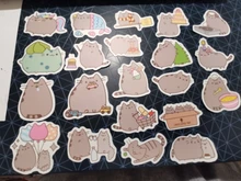 100 unids/pack Kawaii grueso gato diario impermeable decorativo papelería pegatinas artesanales Scrapbooking DIY álbum diario