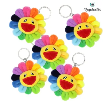 

Gifts, lot of 24 colored keychains, original keychains, flower shaped keychain, details wedding guests, communions