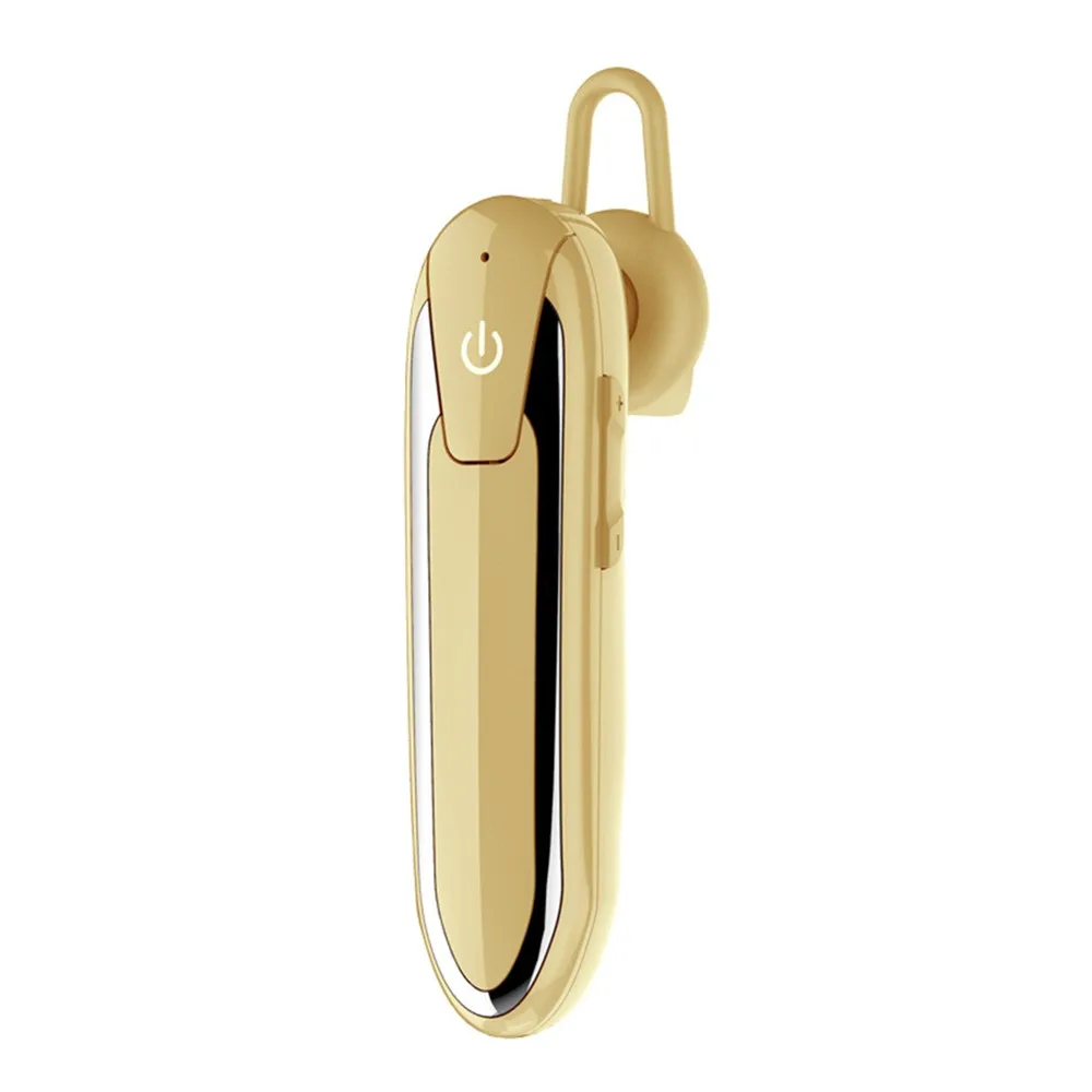 KPHRTEK 50 шт. Bluetooth 5,0 наушники D18 беспроводные мини наушники bluetooth наушники hookwith Mic - Цвет: Золотой