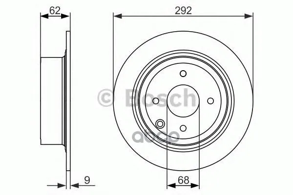 Тормозной Диск Задний Bosch арт. 0986479742