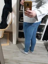 Pantalones para mujeres 2021 mujeres de cintura alta Jeans térmicos de lana forrado pantalones Denim elástico Pantalones Ropa de Mujer