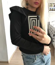 Shirts Simplee Women's Top Knit Winter Casual Fashion New Khaki Slim Solid Round-Neck