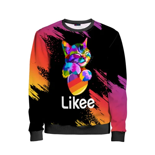 Детский свитшот 3D Like 19, Комфортный свитшот Лайк, для детей, Like для мальчиков и девочек, мягкий, яркие цвета, не выгорают