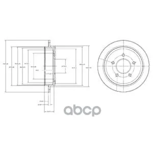 Диск Тормозной Задний Mazda Tribute Awd 04-08, Ford Maverick 04-(302мм) Bg4121 Delphi арт. BG4121