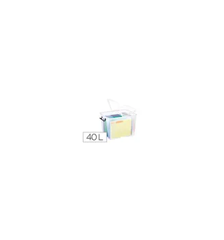 

Plastic container CEP 40 liters 397X498X329 MM transparent with lid and hermetic closure