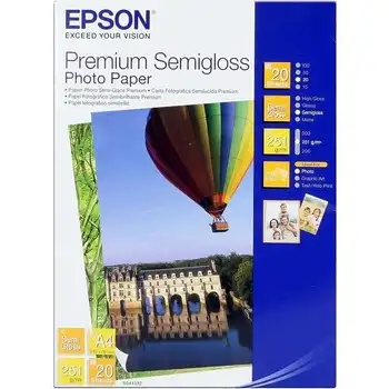 

Photo paper epson c13s041332 - a4 - premium semigloss - 251g/m2 - 20 sheets