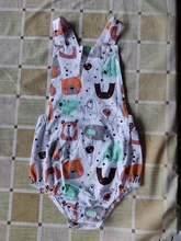 Pelele sin mangas para niños recién nacidos, mono de animales, traje de Sol de una pieza, trajes de 0 a 18 M