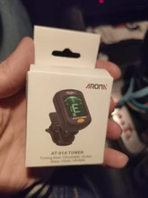 Guitar Tuner Chromatic Bass Ukulele Rotatable Black for Acoustic Lcd-Display