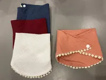 KLV-Baberos de gasa de algodón para bebé, toalla de Saliva triangular ajustable para recién nacidos, babero para niño pequeño, bufanda de tela para eructar, regalos para Baby Shower