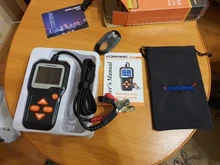 KONNWEI-probador de batería de motocicleta KW650, Analizador de sistema de batería de 12V y 6V, 2000CCA, herramientas de prueba de arranque de carga para el coche