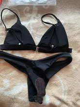 OMKAGI-traje de baño para mujer, bañador Sexy de realce, conjunto de microbikini, ropa de playa, Bikini brasileño 2021