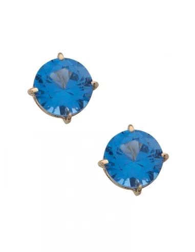 Pendientes Oro Circonitas de color