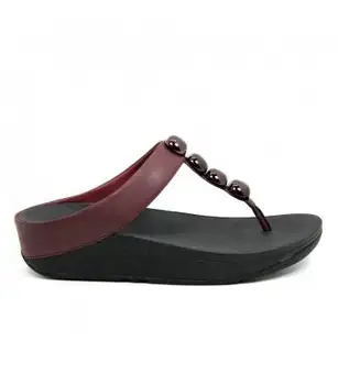 

Sandal-Wedge Rubber Skin-Bordeaux