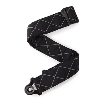 

50bal02 auto lock belt for guitar, with lock, black, rhombus, Planet Waves