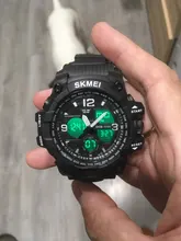 SKMEI-reloj deportivo para hombre, estilo militar, cronógrafo masculino, digital, LED, resistente al agua