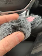 Ear-Fur-Case Capa Carabiner Plush-Cover Apple Airpods Rabbit Soft Wireless for 1-2/Wireless/Charging-fluffy-box