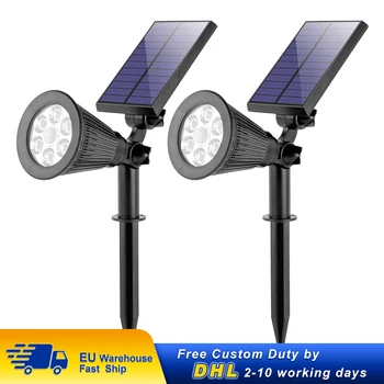 

Solar LED Lawn Light with Motion Detector IP65 Outdoor Garden Landscape Ground Wall Lamp Spotlight Path Street Light Warm White