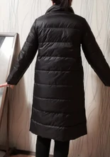 FTLZZ-Chaqueta larga de plumón de pato de doble cara para mujer, Parkas cálidas con doble botonadura, prendas de vestir para nieve, Invierno 90%