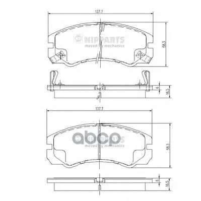 Колодки Тормозные Opel Frontera/Monterey 91-98 Передние Nipparts J3609009 Nipparts арт. J3609009