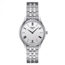 Tissot часы для женщин традиционное серебро 5,5 пробы леди 31 мм сталь кварцевые T063.209.11.038.00