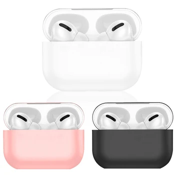 

Funda de silicona ultrafina para AirPods Pro carcasa protectora para auriculares Apple tacto extrasuave antideslizante y golpes