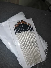 Pinceles para pintar con acuarela, accesorio de pelo, nailon, para manualidades, aprendizaje pintura al oleo, acrílica, suministros, juego de 12 unidades