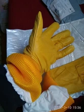 Beekeeping-Gloves Breathable Anti-Bee/Sting for Protective-Sleeves Sheepskin 1pair