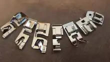 6 tipos cremallera máquina de coser pie piezas de máquina de coser para Hermano cantante janome etc. 5BB5943