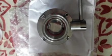 Válvula sanitaria de acero inoxidable SS304 de 2 pulgadas, 51mm, virola de triple abrazadera OD de 64mm, válvula casera, producto de cerveza
