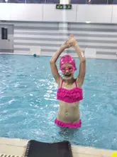 Nuevo 2021 niños traje de dos piezas Flamingo traje de baño para niñas 2021 verano Bikini conjuntos niños traje de baño bañador adorable G1-K337