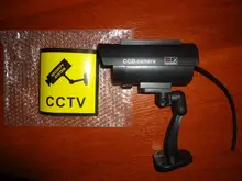 Simulación de cámara falsa de energía Solar, impermeable, cámara de vigilancia CCTV de seguridad interior, luz LED para destellear