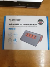 Splitter Power-Adapter Gen2-Hub ORICO USB3.1 Aluminum Super-Speed Samsung 10gbps 