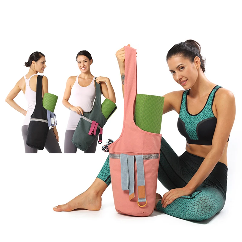 Portable Yoga Mat Bag Fashion Sports Yoga Mat Tote Storage Shoulder Bag Backpack Sling Carrier Fitness Supplies 3