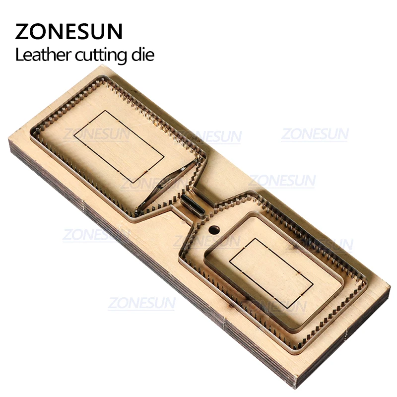 ZONESUN имя карты бейдж держатель Пользовательские кожа резки штамповки инструмент для рукоделия резак форма кошелек своими руками высечки кликер