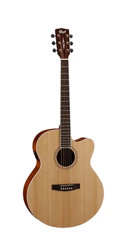 

Cj1f-ns CJ series electro acoustic guitar, with Cort neckline