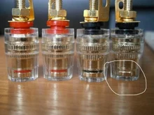 Connector Terminals Amplifier-Speaker Binding-Post Hifi-Cable 4PCS 4MM Gold-Plated Gold-Plated