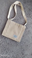 Las mujeres de pana bolso bandolera con cremallera tela de algodón pequeña bolso Casual bolso mujer Eco bolso Vintage, bolsos de mensajero,