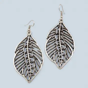 

Earrings jewelry leaf (54428)