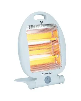 

COMMODORE quartz heater CM1001 - 800W - 2 powers-2 Quartz tubes-safety front grid-Easy handle TRANSPORT
