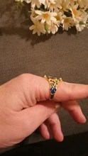 Anillo de flores esmaltado en azul y tinta chapada en oro Vintage, anillos de Signet grabados de diseño Simple para hombre, joyería gótica Punk para fiesta