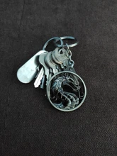 LLavero de dragón para coche, juego novedoso, Llavero de Metal de llavero de Mortal Kombat, para regalo, llavero, joyería para coches