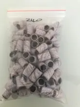 Juego de bandas de lijado de cebra para manicura y pedicura, máquina pulidora eléctrica, removedor de uñas, 1 Juego, #180 #240