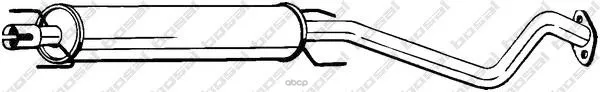 Глушитель Средняя Часть Opel Zafira 1.6, 1.8 16v, Peugeot Boxer 1.9d Bosal арт. 284339