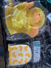 1PC bebé chico infantil de dibujos animados suave baño Baño Mitt guante de masaje ducha esponja exfoliante lavar Toalla de tela 3 colores